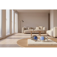 Vintage-Inspired Dual-Head Fiber Optic Cufflinks