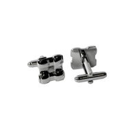 High polish cufflinks in intreccioto Design
