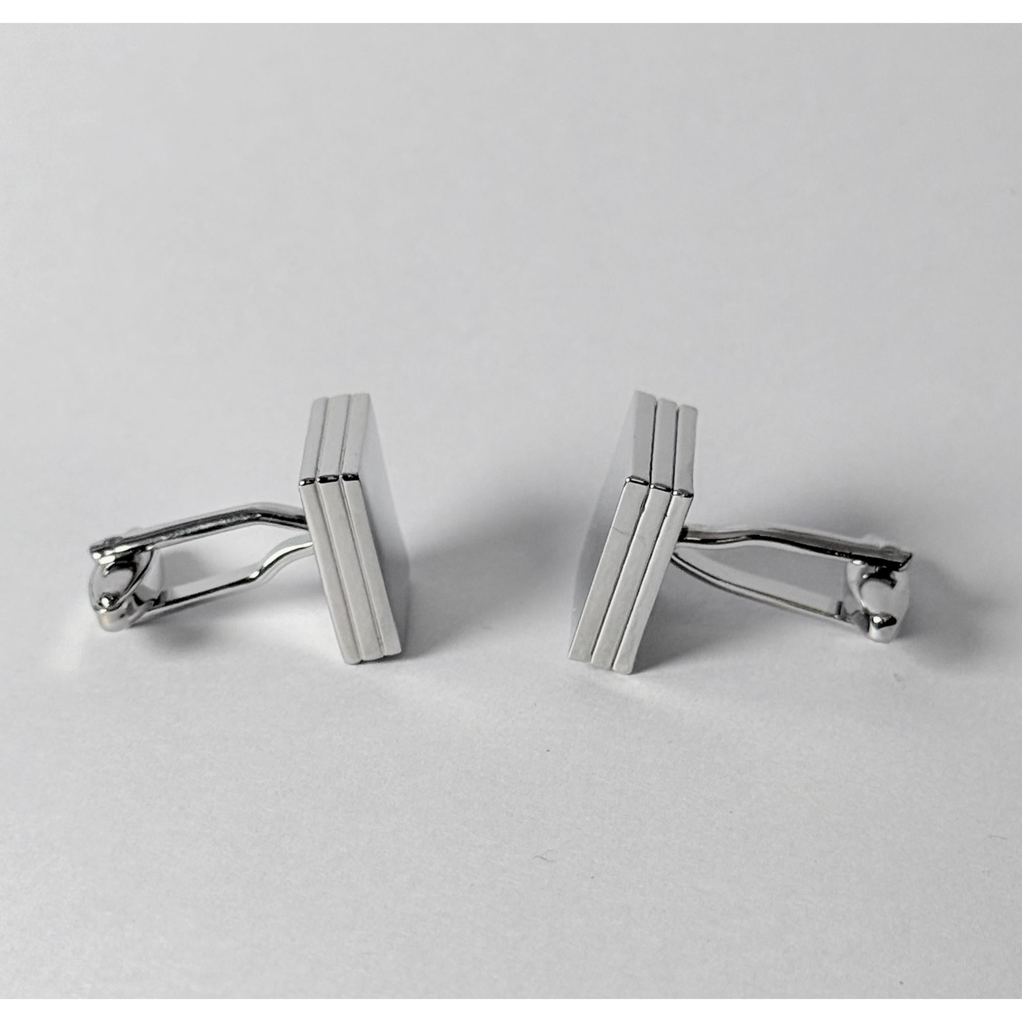 Square Silver Cufflinks