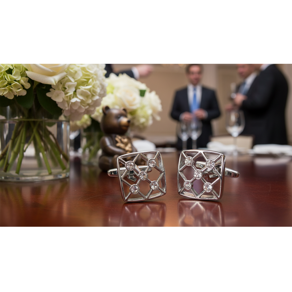 Gemstone Grid Elegance