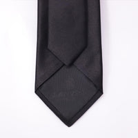 Lanvin Satin Slim Necktie in Black