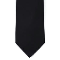 Lanvin Satin Slim Necktie in Black