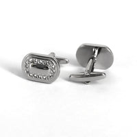 16 Clear Crystal Oval cufflinks (Online Exclusive)