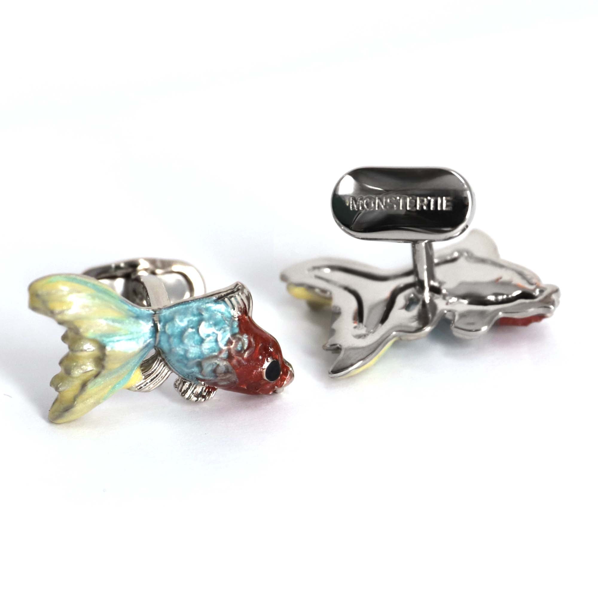 Goldfish  A Murano Glass Cufflink By MonsterTie