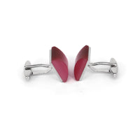 Fiber Glass Pink Square Cufflinks (Online Exclusive)