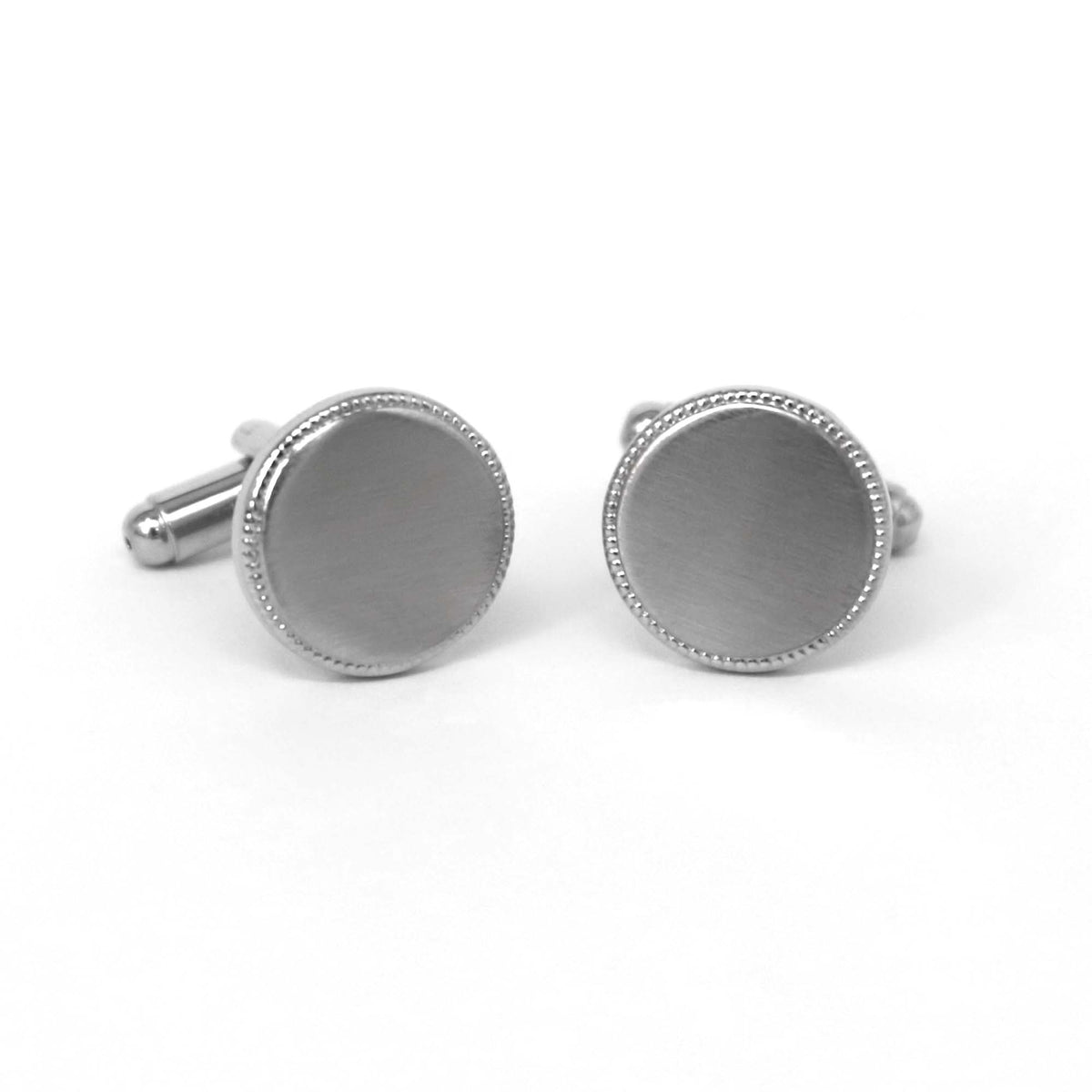 Classic Round Silver Cufflinks (Online Exclusive)