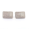 MonsterTie Recco Rectangle silver Cufflinks