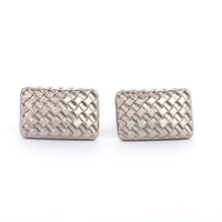 MonsterTie Recco Rectangle silver Cufflinks