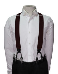 Orobianco Suspender Striped Solid Color Clip