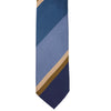 Stefano Cau PANEL DOUBLE STRIPE SATIN TIE -