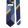 Stefano Cau PANEL DOUBLE STRIPE SATIN TIE -