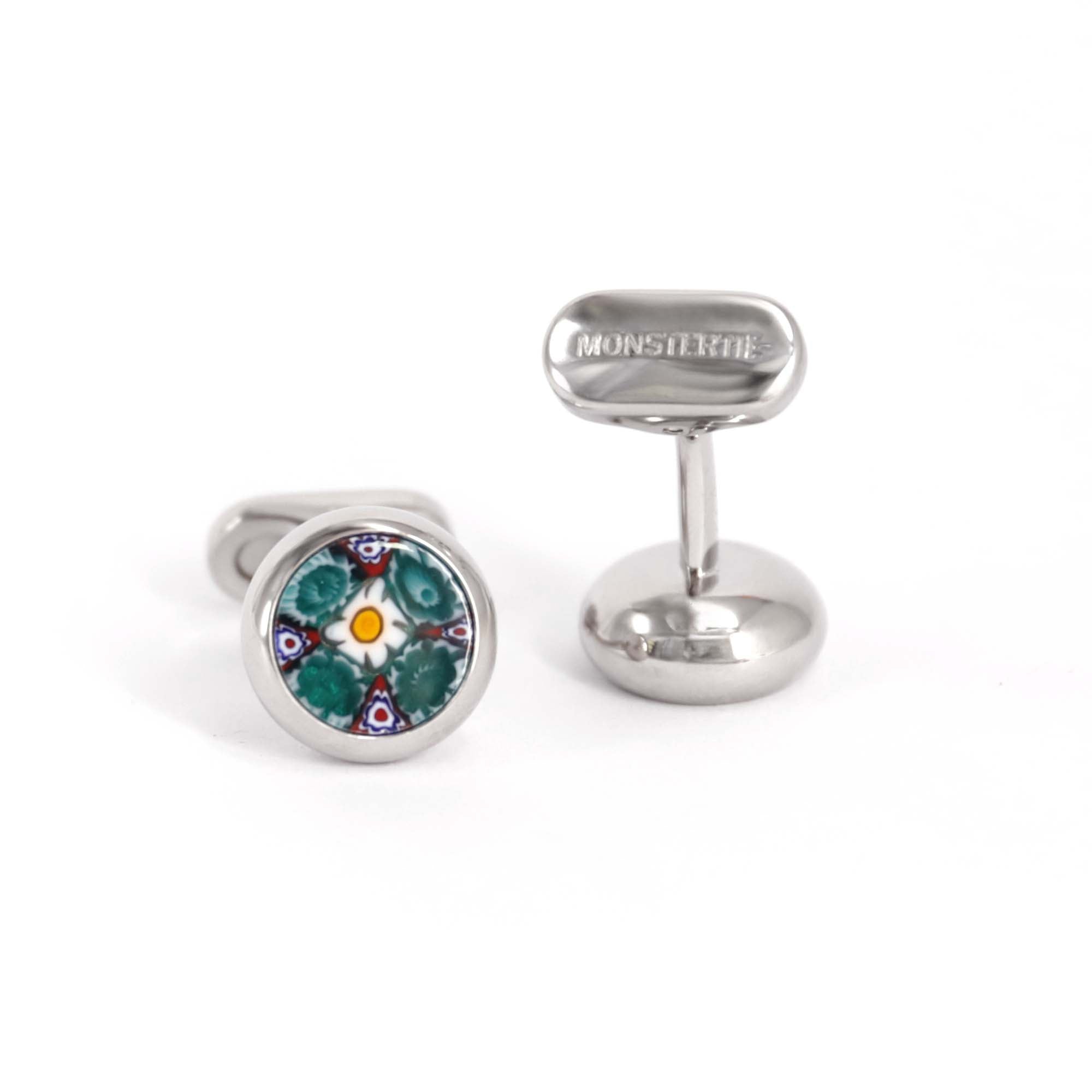 TORCELLO  -- FLORA D Murano Glass Cufflink By MonsterTie