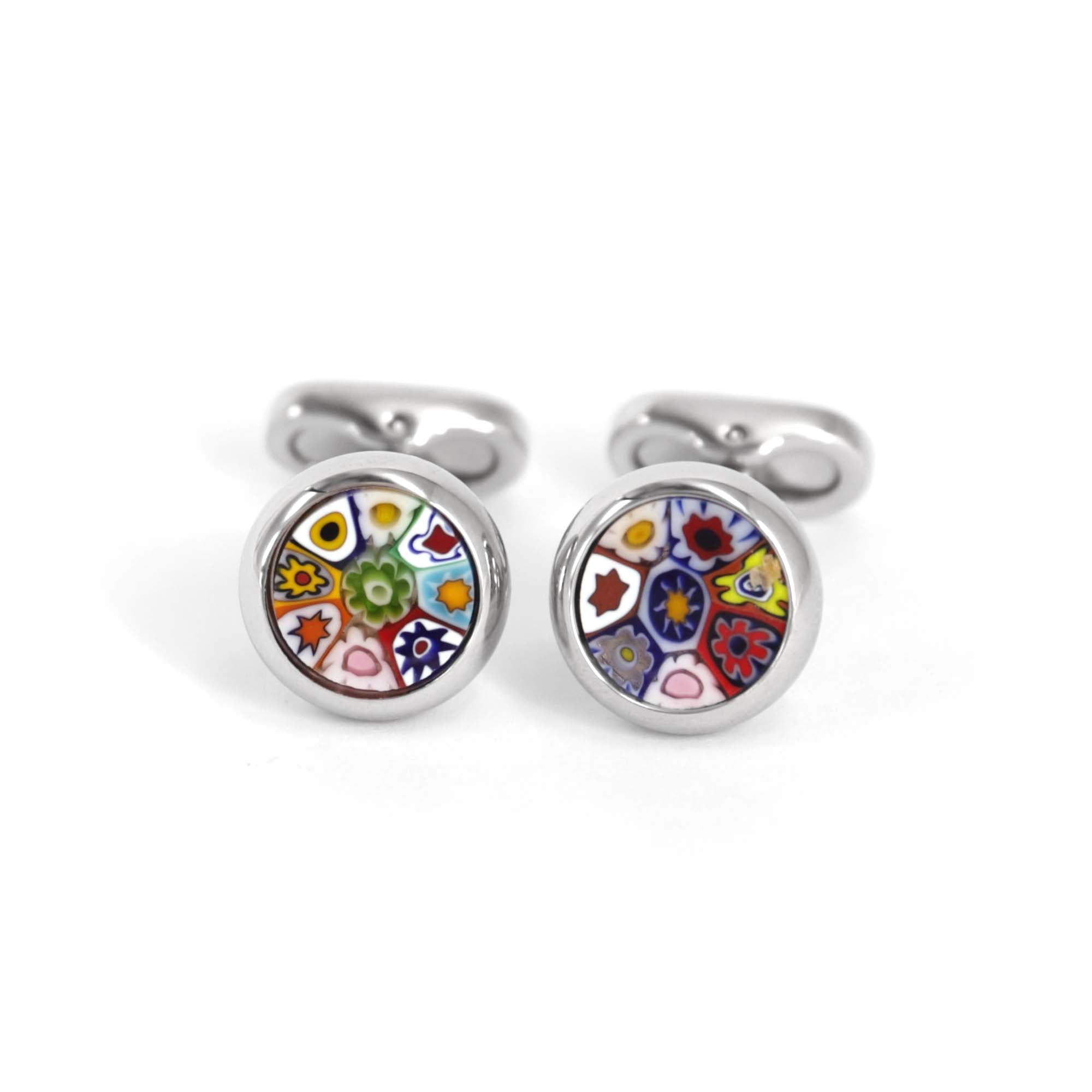 TORCELLO  -- FLORA C Murano Glass Cufflink By MonsterTie