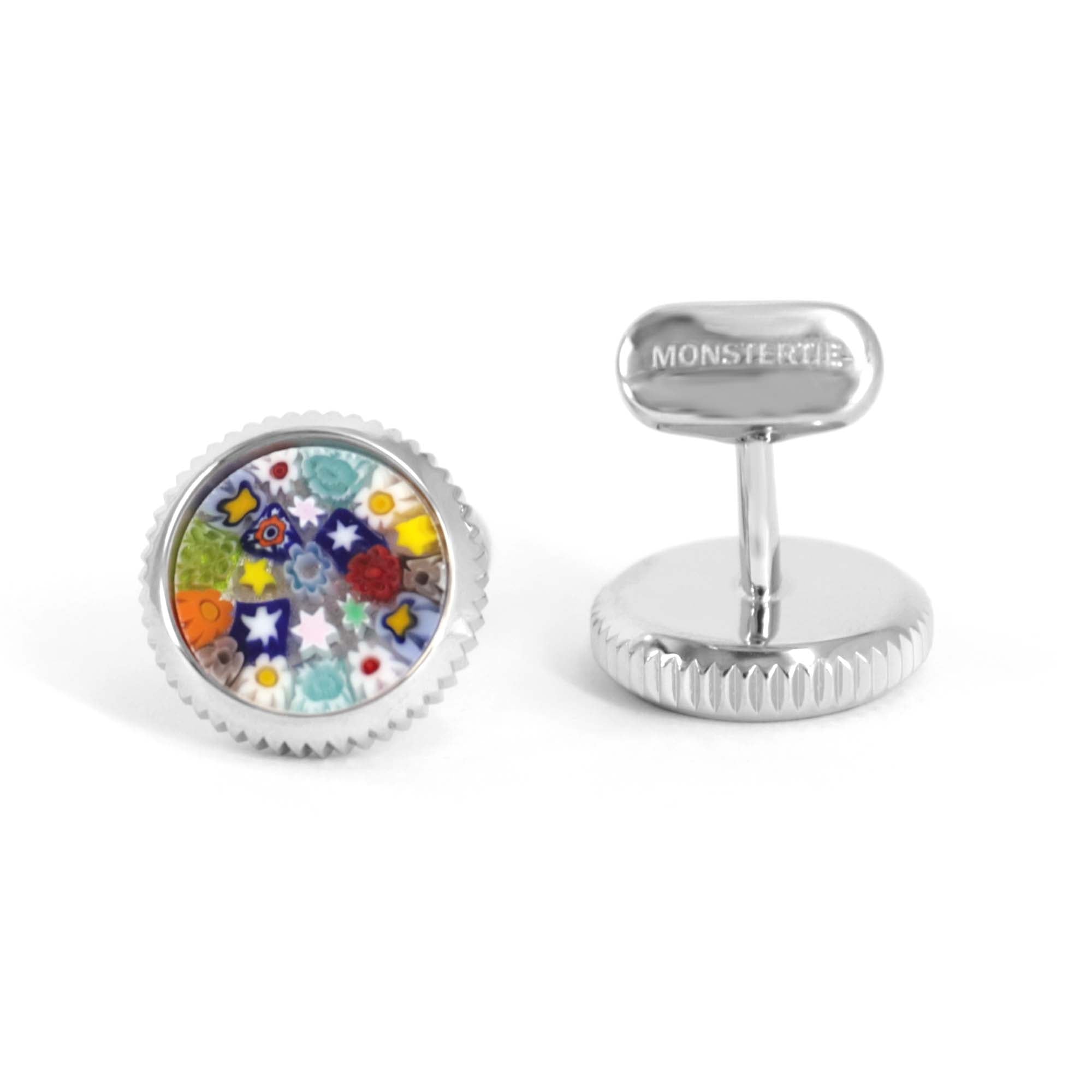 TREZZE -- FLORA B Murano Glass Cufflink By MonsterTie