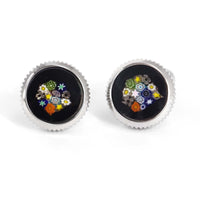 TREZZE -- FLORA C Murano Glass Cufflink By MonsterTie