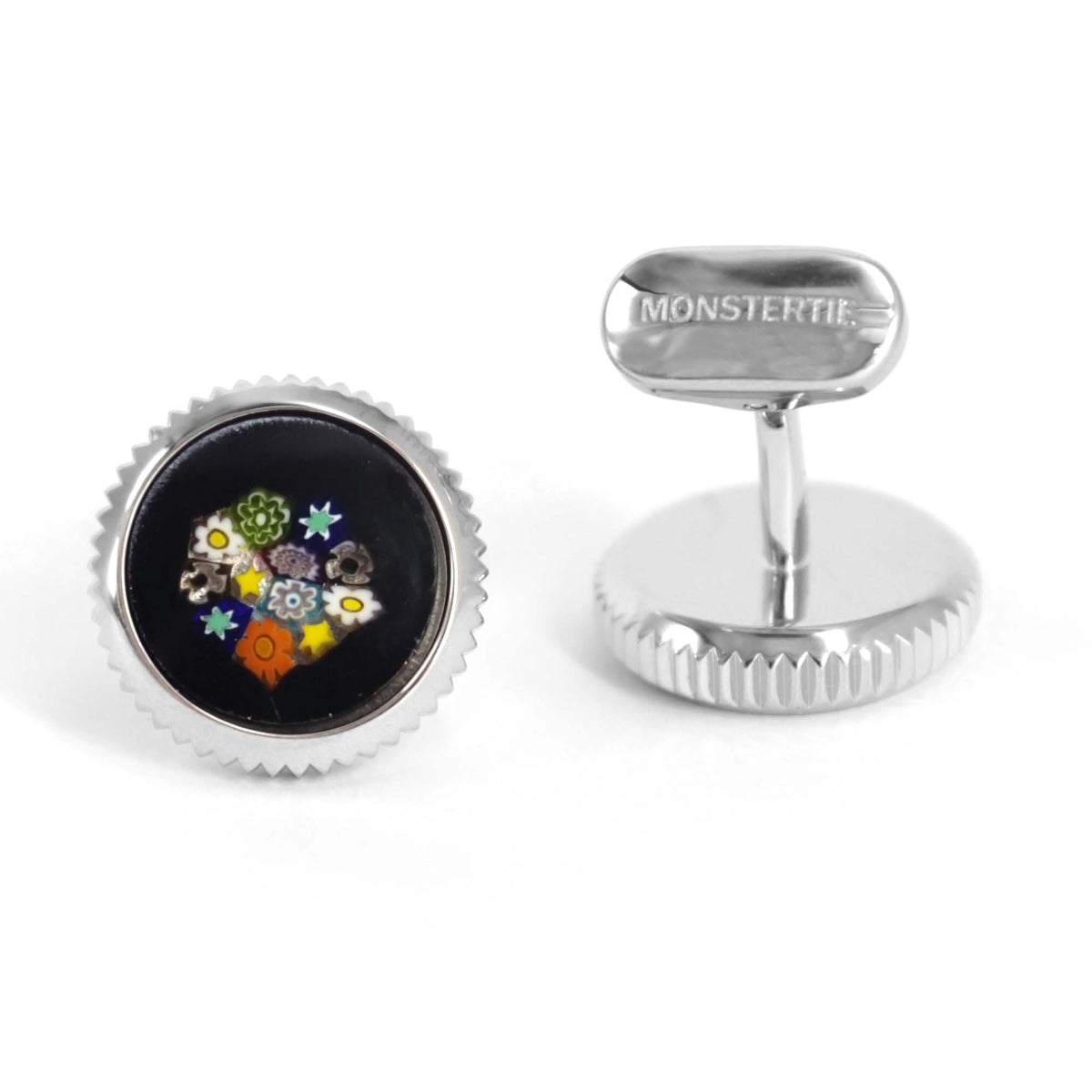 TREZZE -- FLORA C Murano Glass Cufflink By MonsterTie