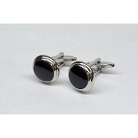 The "Midnight Orbit" Enamel Cufflinks