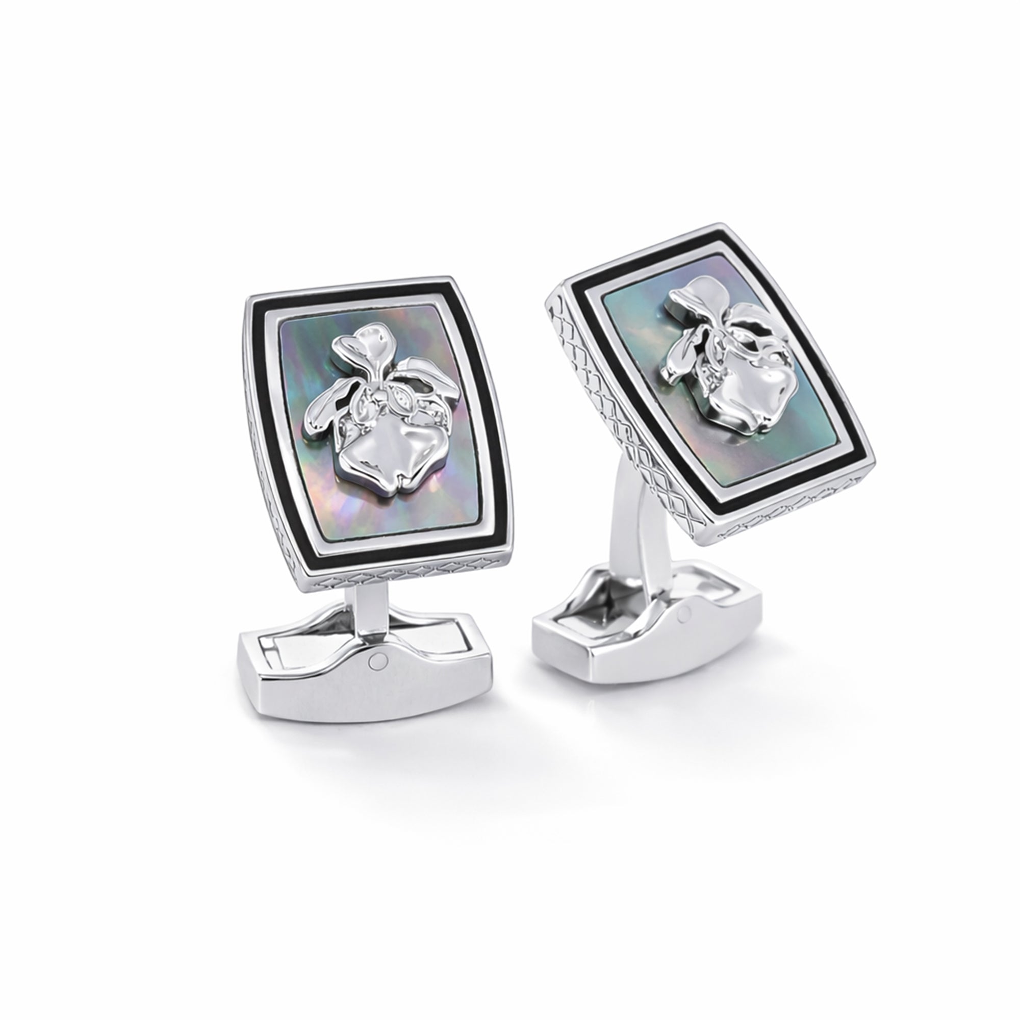 Silver Vanda Miss Joaquim -Azthom Cufflinks