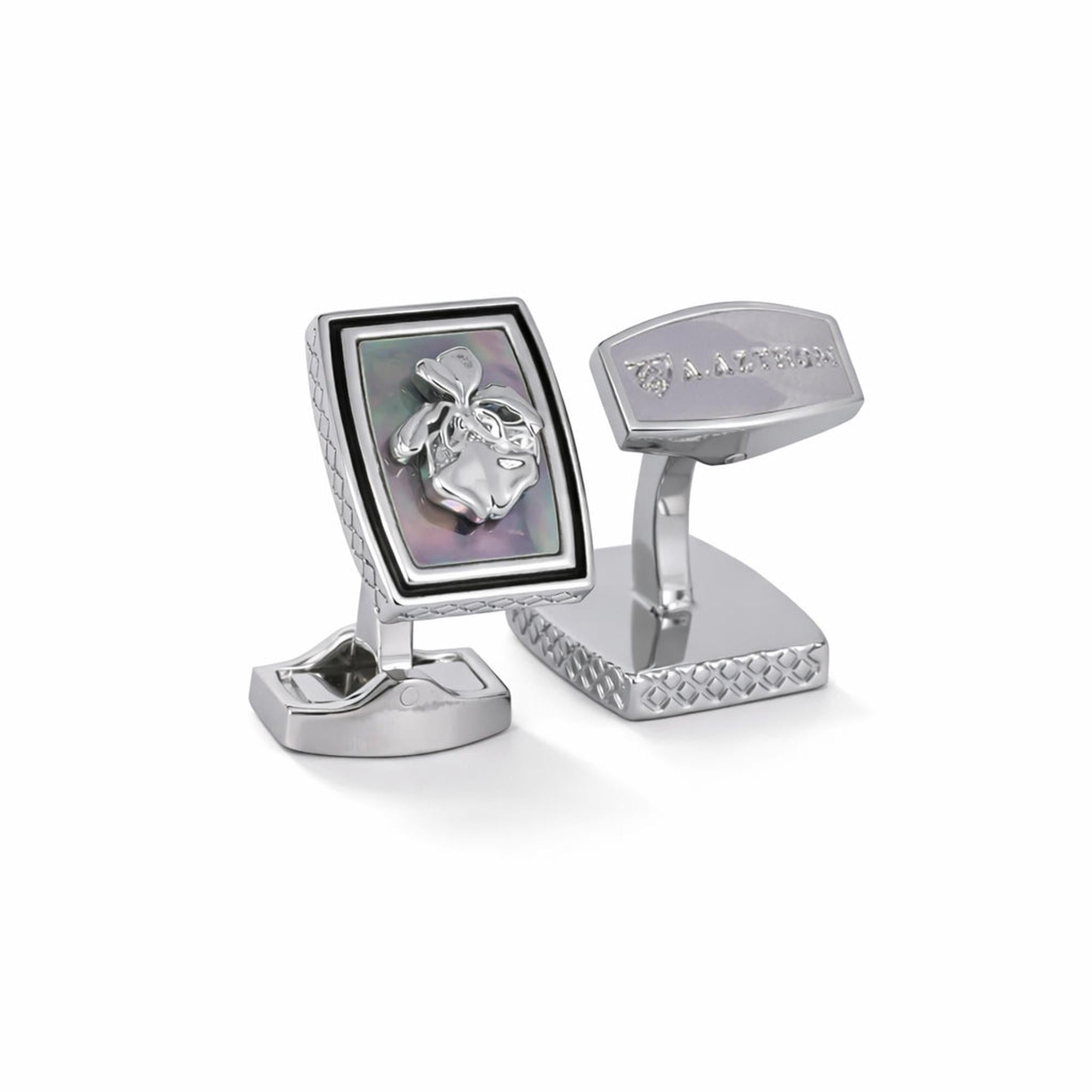 Silver Vanda Miss Joaquim -Azthom Cufflinks