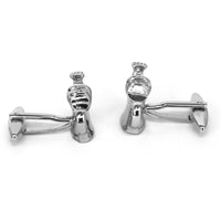 Watering Can Silver Cufflink