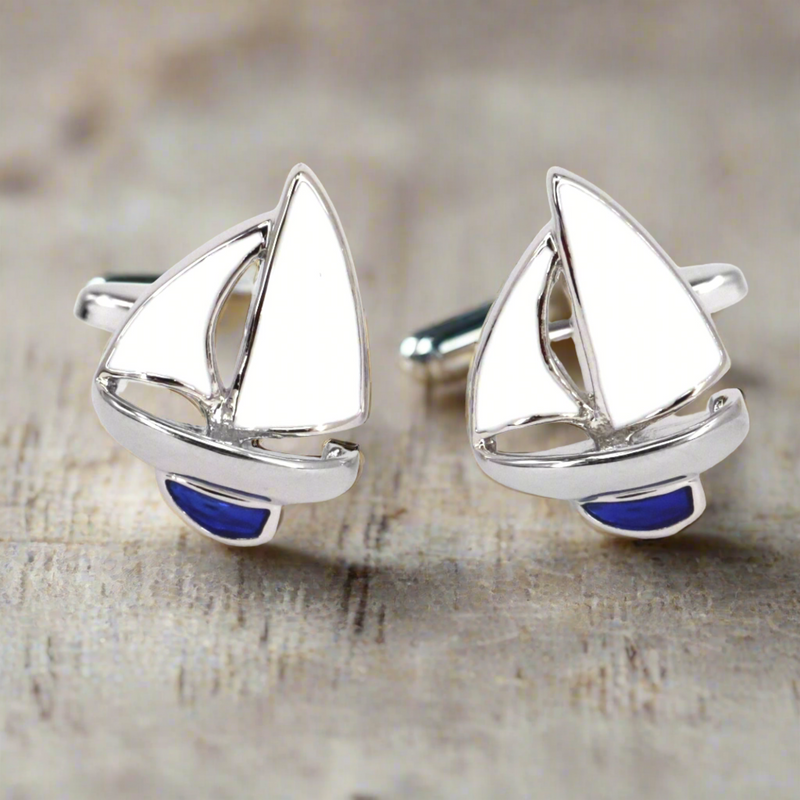 My Sail Boat - Yatch and Yacht Blue & White