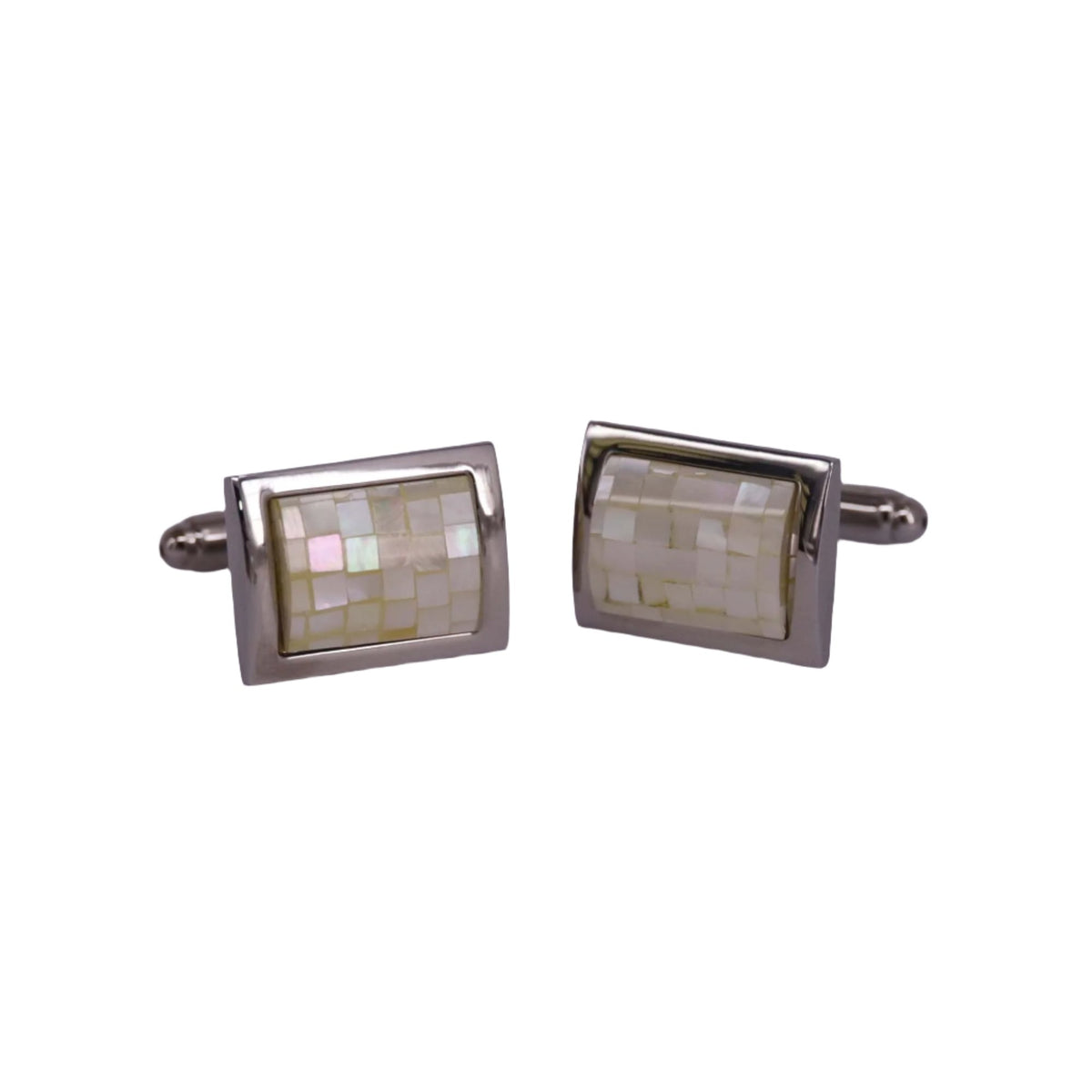 MarZthomson Mosaic MOP  Abalone rectangle cufflink