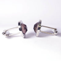 Purple Fiber Optic Gemstone Cufflinks