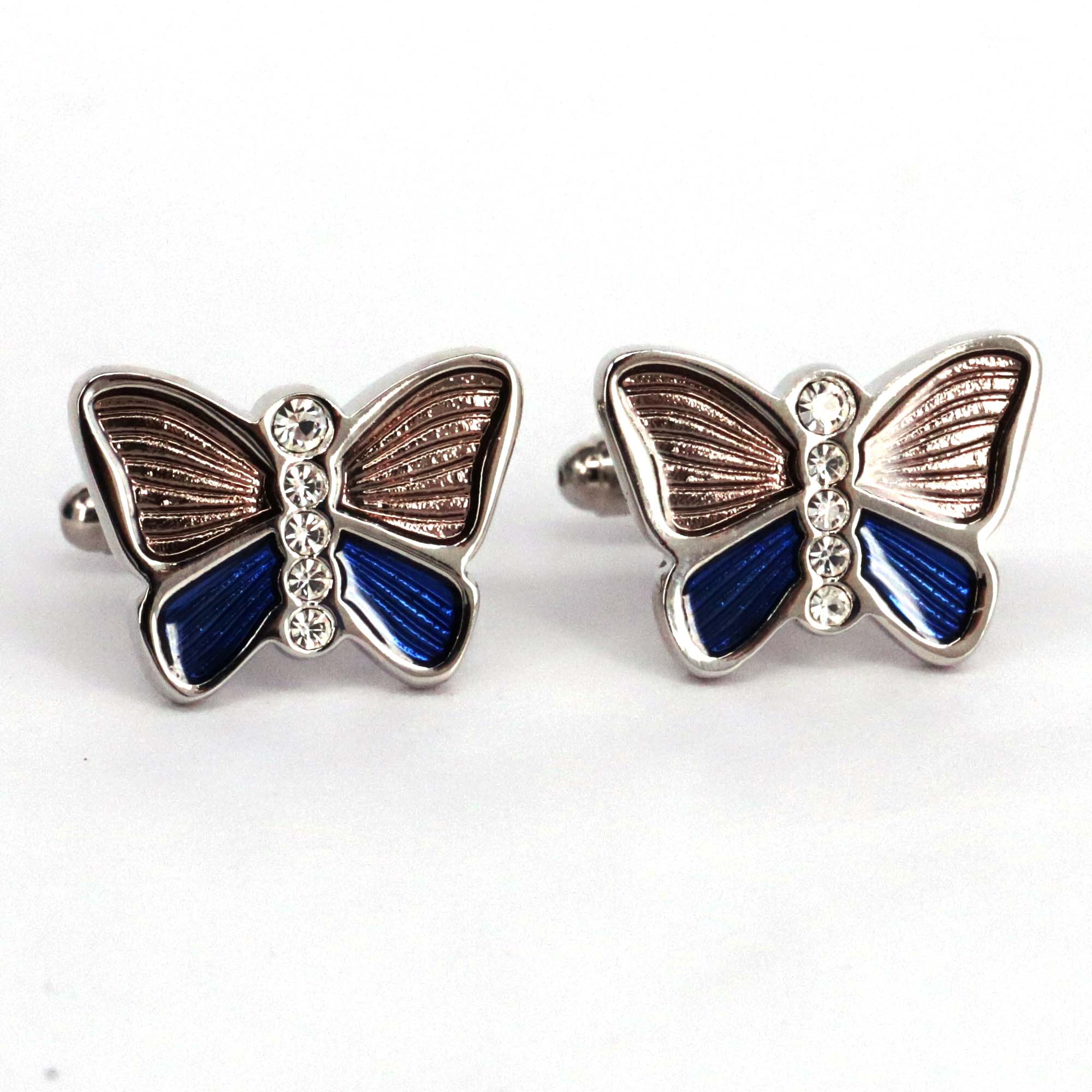 MarZthomson Butterfly Cufflinks in PINK BLUE