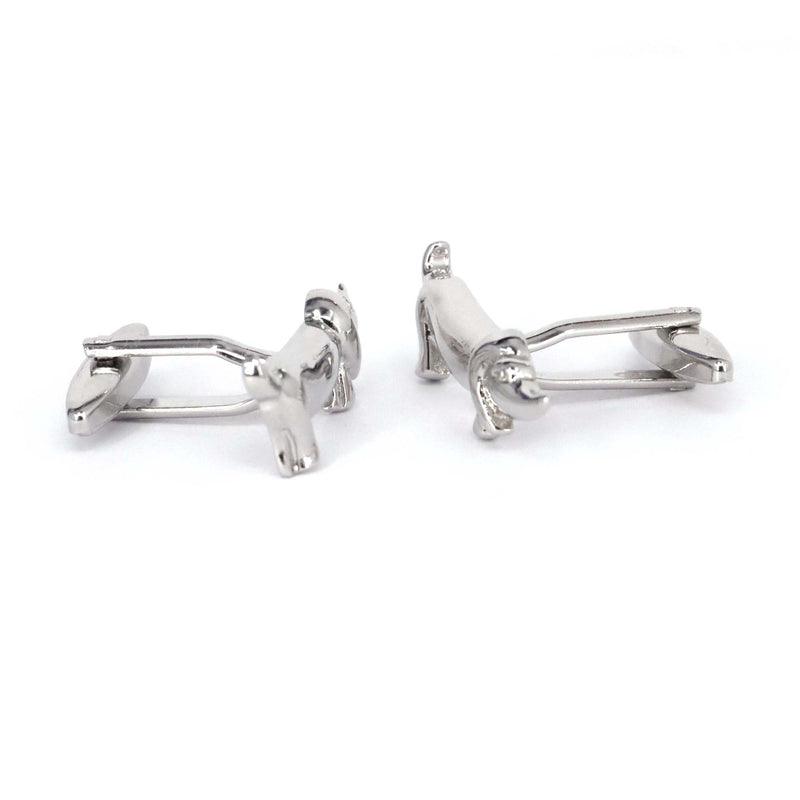 Silver Dachshund Cufflinks