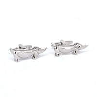 Silver Dachshund Cufflinks