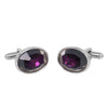 Purple and clear crystal Cufflinks (Online Exclusive)