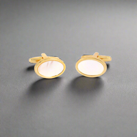 Small Size MOP Gold Cufflinks