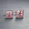 Mosaic MOP  Abalone square Cufflink