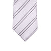 8cm Woven Striped Necktie in White M-Cufflinks.com.sg | Neckties.com.sg