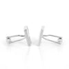 Vertical and Horizontal Square Cufflinks in Silver