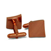 Concaved Square Cufflinks in Rose Gold-Cufflinks.com.sg