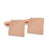 Concaved Square Cufflinks in Rose Gold-Cufflinks.com.sg