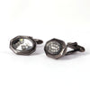 Gunmetal Cufflinks with Crystal Details M16-Cufflinks.com.sg