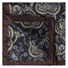 MarZthomson Large Paisley Pocket Square in Black and Red-Pocket Squares-MarZthomson-Cufflinks.com.sg