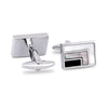 Rectangle Cufflinks with Mother of Pearl Details-Cufflinks.com.sg